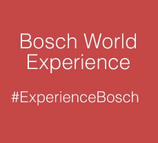 Bosch World Experience 2014